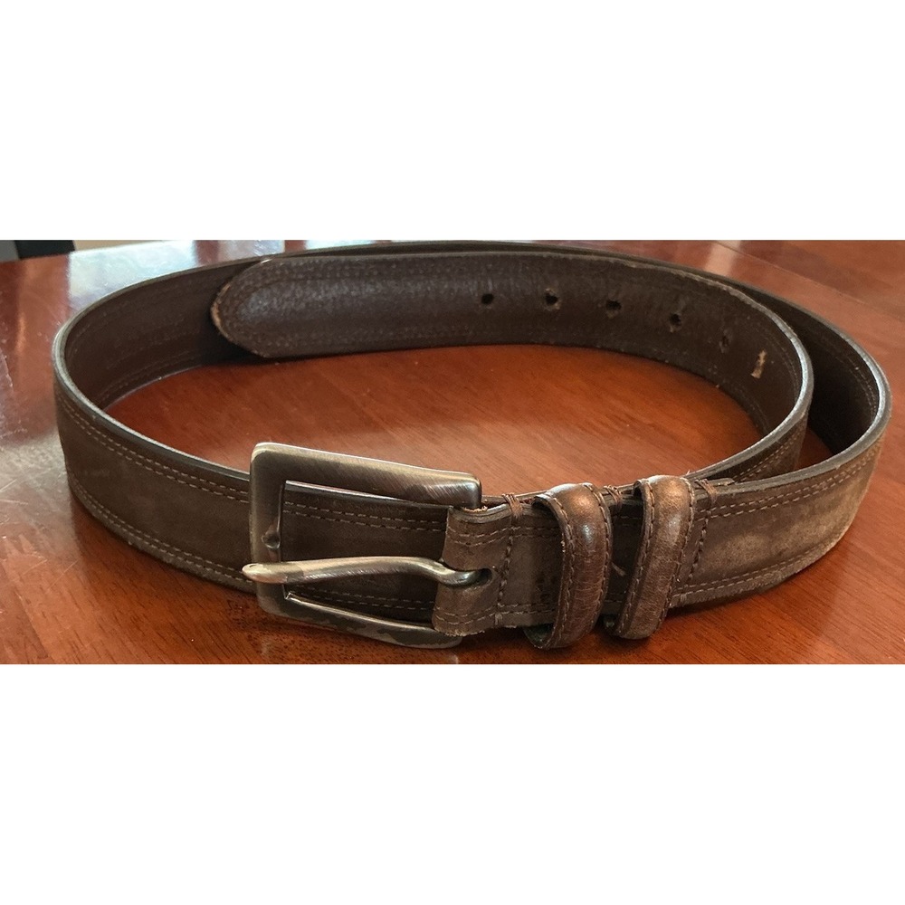 Handcrafted In Argentina Leather Stitched Belt Men's 40/100 Brown Casual
